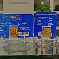 Gold Bar Emas 5g 10g Bunga Mas 1 Dinar PG Public Gold 999.9