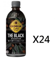 可口可樂 - 啡GEORGIA 無糖黑咖啡500ml X24 包裝隨機出 賞味期限(未開封前): 2024年10月31日