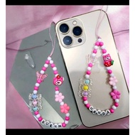 GANTUNGAN Hp-74 Lanyard Strap Hanger Hape Lotso Shades Pink Character Name PhoneStrap Lotso Cute