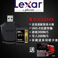 Lexar Rexar 64G 2000X V90การ์ดการจัดเก็บเอสดีความเร็วสูง4K DSLR กล้องไร้กระจก SD การ์ดขนาดไมโคร