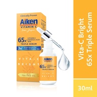 Aiken Vita-C Brightening Serum 30ml | 65X Vitamin C | Brighten Skin Tone | Prevents Acne | Lightens 