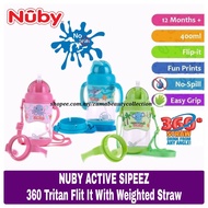 NUBY ACTIVE SIPEEZ 360 TRITAN FLIT IT WITH WEIGHTED STRAW