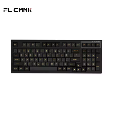 FL·ESPORTS FL980 Single-Three-mode Mechanical Keyboard 98-Key RGB Backlight Full Key Hot-swappable G
