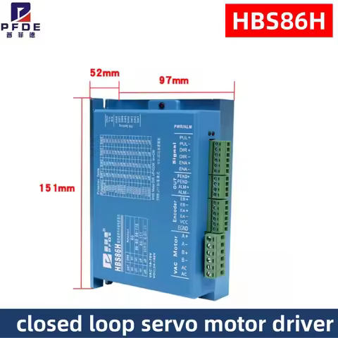 NEW HBS86H Closed Loop Servo Motor Driver Hybrid Step Servo Drive with RS232 Port Nema 34 Step Motor