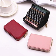 BH  Card Holder PU Leather RFID Blocking Women Wallet ID Slots Zipper Coin Purse Beg Kad Duit Dompet