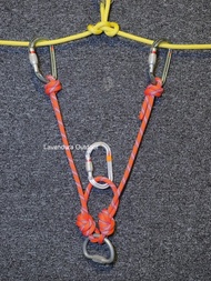 Rope Access Cowstails Lanyard Cowstail Set Rope Access Style Three Leg Cowstails Climbing Rope Oxtai