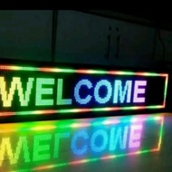 Walking Letters Running Text Raning WiFi Text P5 RGB -1 SIDE 2 ROWS