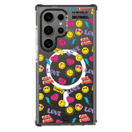 HI-SHIELD Stylish Magsafe Shockproof Case รุ่น Happy Smile7 [SAMSUNG S24 Ultra  S25 Ultra] - เคสแม่เ