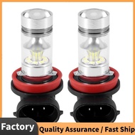 2X H8 H11 H16 6000K White 100W High Power LED Fog Light Driving Bulb DRL