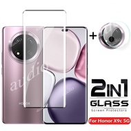 Honor X9c 5G 2in1 Hot Bending 3D Screen Protector Tempered Glass For Honor X9c HonorX9c 5G 2024 Scre