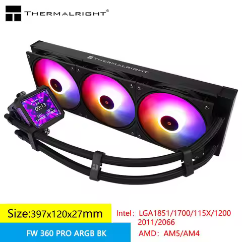 Thermalright FW PRO 360 ARGB All -in -one water cold radiator，2.73 inches can rotate the LCD display