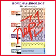 ❐ ◵ ◿ Ipon challenge sticker chart (3pcs na) + free