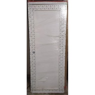 PINTU UPVC (S-Plus) POLOS UKURAN 80x200 WARN PUTIH KOMLPIT SET