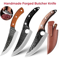 Meat Cleaver Butcher Boning Knife Viking Chef Knife set Japan Kitchen Handmade Forged Fish Knife
