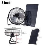 Mini Solar Powered Fan Portable Ventilator Greenhouse Pet Dog Chicken House Cool
