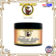 Howard Premium Leather Salve 6oz (170g) - Leather Balm Conditioner to revive old leather and help pr