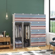 Wardrobe 16 Cube Blue Line Kitchen Cabinet Clothes Shoe Storage Organizer Almari Rak Baju Pakaian Bu