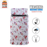 Washing Machine Cover, 9-12kg Top Load Cover Washing Machine, Dustproof, Waterproof, Sun-proof