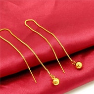 Emas 916 Subang / Anting-anting | Gold 916 Earring Round Long Earrings gold 916