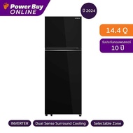 HITACHI Grand Carbon Line ตู้เย็น 2 ประตู 14.4 คิว Inverter (สีดำ) รุ่น HRTN6443SGBKTH As the Pictur