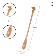 🔥🔥🔥TingSun ช้อนไม้เครื่องกวนกาแฟช้อนชาขนมอุปกรณ์ที่ใช้ในครัวเด็กการ์ตูน