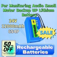 High-Quality 24V 12000mAh 6S4P Rechargeable Batteries for Monitoring Audio Small Motor Backup UP Lit