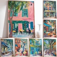 Retro Cafe Poster, Food and Drink Art, Kitchen Poster, Kitchen Decor, Food Illustration Art, Food Po