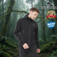 Men's Rain/Waterproof Jacket Model MH500 (Black) QUECHUA