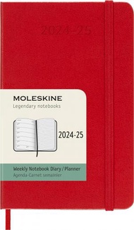 MOLESKINE - Moleskine 經典每週計畫表（2024-2025）硬皮本| 18 個月 |僅 208 頁 9 x 14 CM