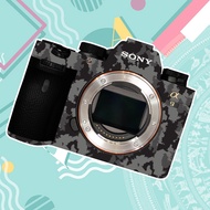 Miếng Dán Skin Máy Ảnh 3M - Mẫu Camo xám vân nổi- Cho máy ảnh Sony A7/ A72/ A73/A7R3/ A7SII/ A6300/