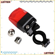 LETTER Bicycle Tail Light, Waterproof Adjustable Cycling Warning Light, Universal Power Generate Pan