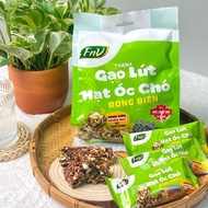 [COMBO 3 Packs] - Seaweed Walnut Brown Rice Bar FNV 150G - Pack Of 10 Bars - Snacks - HEALTHY - Diet Brown Rice