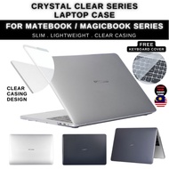 CRYSTAL Clear PC Hard Cover Casing Case for Huawei Matebook Magicbook D X 14 15 16 D14 D15 X14 X15 P