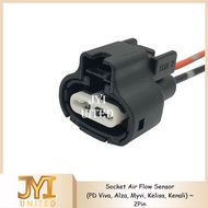 Perodua Viva / Alza / Myvi / Kelisa / Kenali Socket Air Flow Sensor 2 PIN Socket Connector With Wire