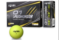 HONMA  三層球 Golf D1 SPEEDMONSTER ball,3-piece(12/DZ) 黃