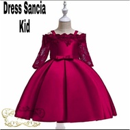 BAJU PESTA NATAL ANAK STYLE KOREA TERBARU 2021 DRESS SANCIA LUCU TRAND