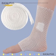 EUTUS  Tubular Bandage, 2M Length White Elastic Wound Dressing, Tool Cylindrical Shape Stretching Fix Breathable Bandage Mesh Tubing Joint