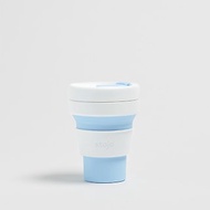 Stojo - 環保高耐熱矽膠摺疊杯12oz - 天藍色