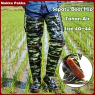 80CM Size 40–44 Boots Men'sWanita Long Waterproof Rice Field Pants Elastic Snail Shoes
