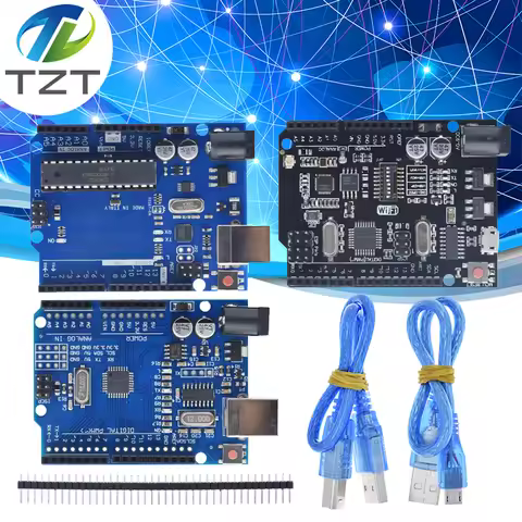 1Set TZTUNO R3 Official Box ATMEGA16U2 / TZTUNO R3+WiFi R3 MEGA328P CH340G For Arduino TZTUNO R3 Dev
