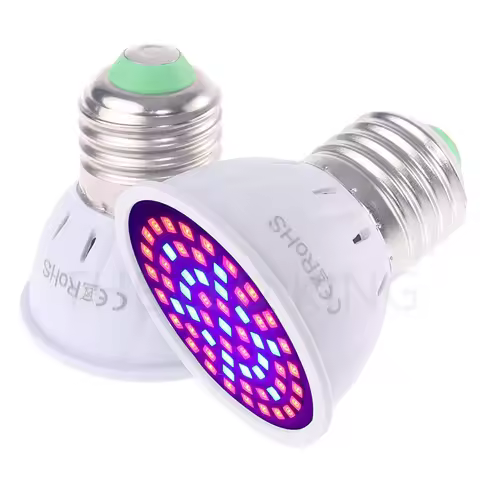 200LEDs Full Spectrum E27 E14 GU10 MR16 220V Faster Led Grow Light Spot Lamp UV IR Red Blue For Flow