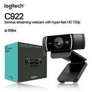 Logitech C922เครือข่ายความละเอียดสูง C922กล้อง HD เต็มรูปแบบเว็บแคม1080P กล้องออโต้โฟกัสแบบจอกว้างวิ