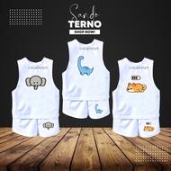 Localistph New trendy Muscle white sando TERNO for kid boy pambahay outfit for babyboy damit pambata