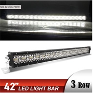 1pc 42inch 12D High-power 3 แถว LED light bar off-road 12V 390W รวม beam 4x4 work light bar เหมาะสำห