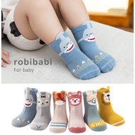 Korean Style Small Animal Anti-Slip Baby Socks Toddler (Six Styles) Stokin Baby Girl Stokin Baby Boy