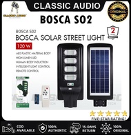 BOSCA Solar Street Light LED IP65 S02 120W with Solar Panel 16W  Remote control Light control Time s