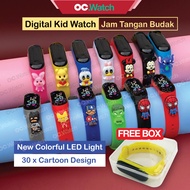 Cartoon Digital LED Jam Tangan Kanak Budak Perempuan lelaki Waterproof Kid Watch Boy Girl Children K