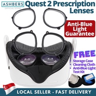 Oculus Quest 2 Prescription Lenses, Magnetic VR Anti-Blue Light Lens for Myopia, Hyperopia and Astig