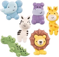 Günthart Pack of 72 Sugar Safari Animals, Mixed for Themed Parties, Decorating, Edible Cake Decorati
