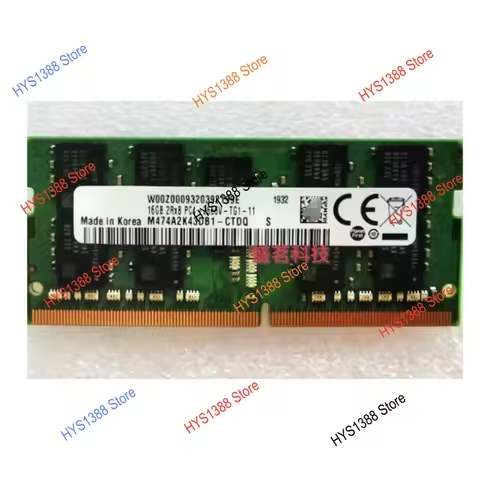 16GB DDR4 2666 ECC SO-DIMM Laptop/Workstation Memory M474A2K43DB1-CTDQ